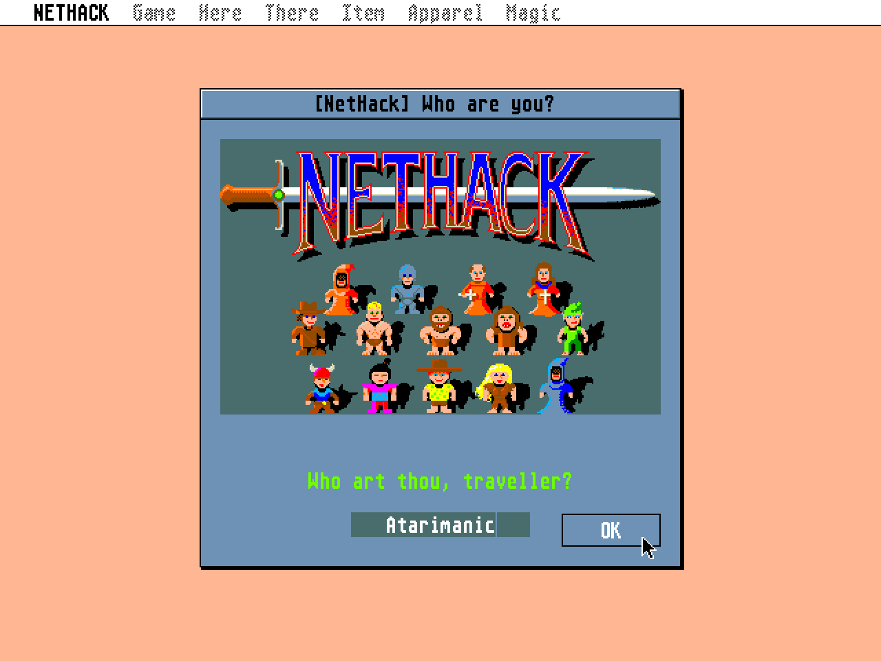 NetHack atari screenshot